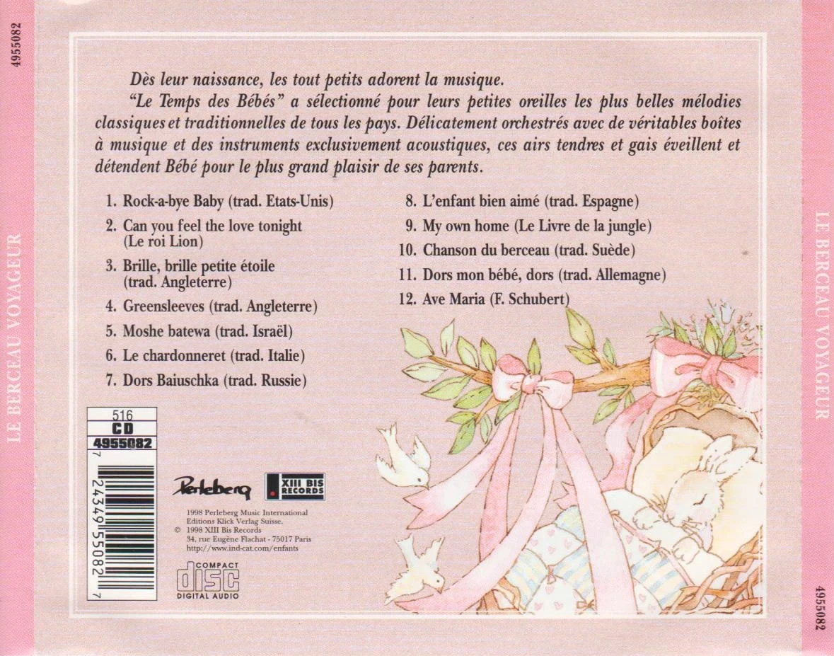 💿Rare en lot "Le Temps des Bébés" : La Nuit des Plus Beaux Rêves et Le Berceau Voyageur ! – photo 2